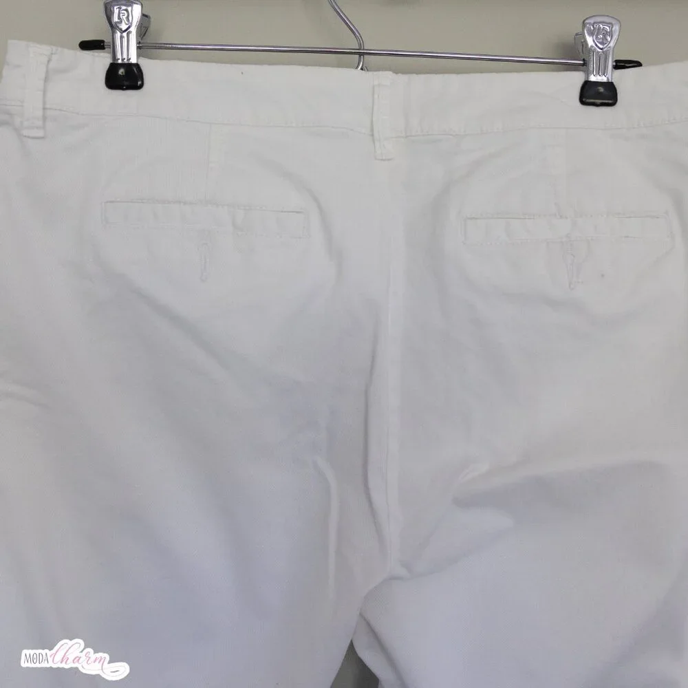 Gap Khakis Skinny Boyfriend White Pants - Picture 3 of 6